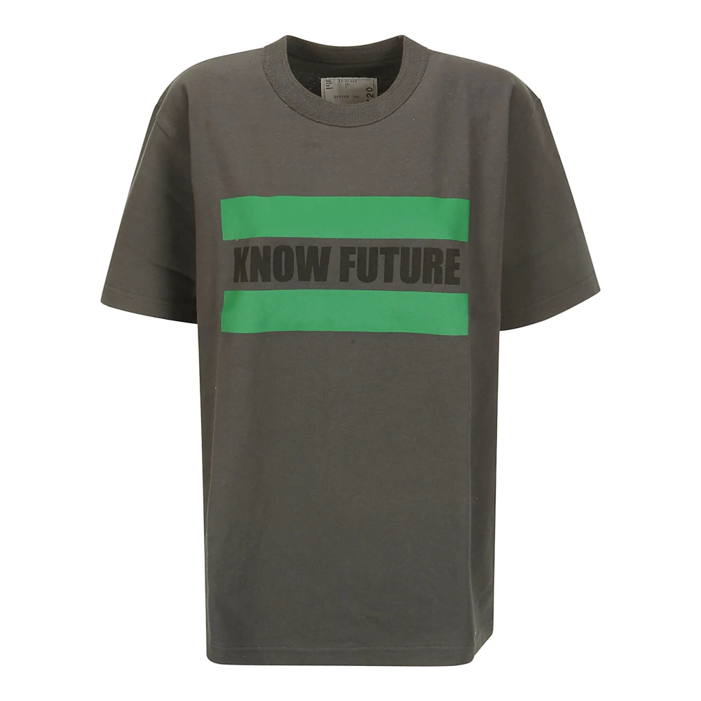 Sacai Know Future T-shirt Gray Heren