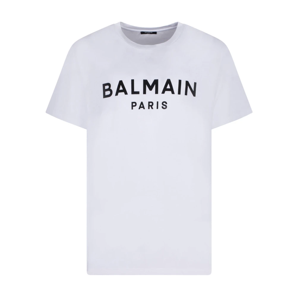 Balmain Snygga T-shirts och Polos White, Herr