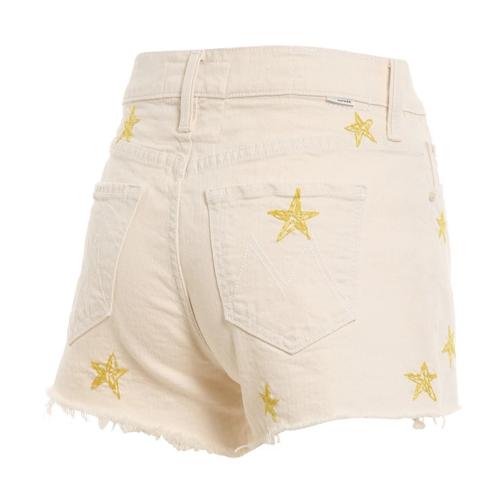 Mother Witte katoenen shorts gemaakt in de VS White Dames