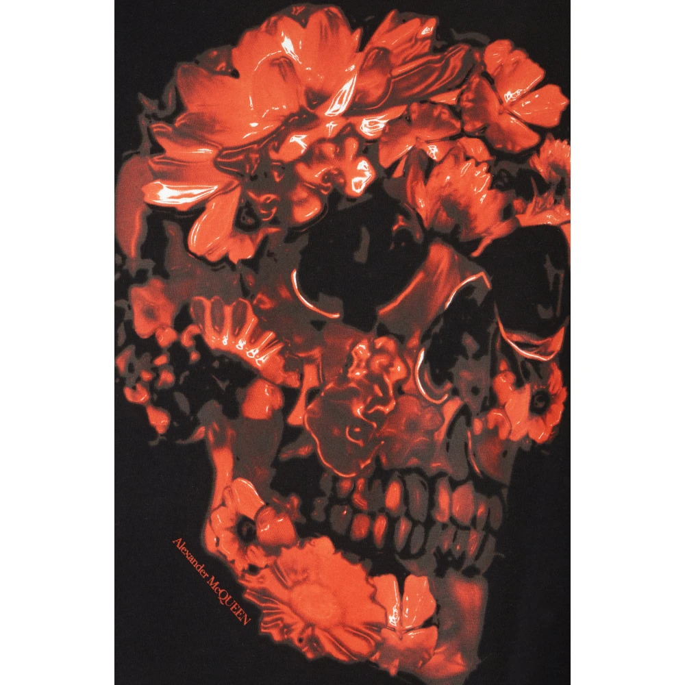alexander mcqueen Casual Katoenen T-Shirt Black Heren