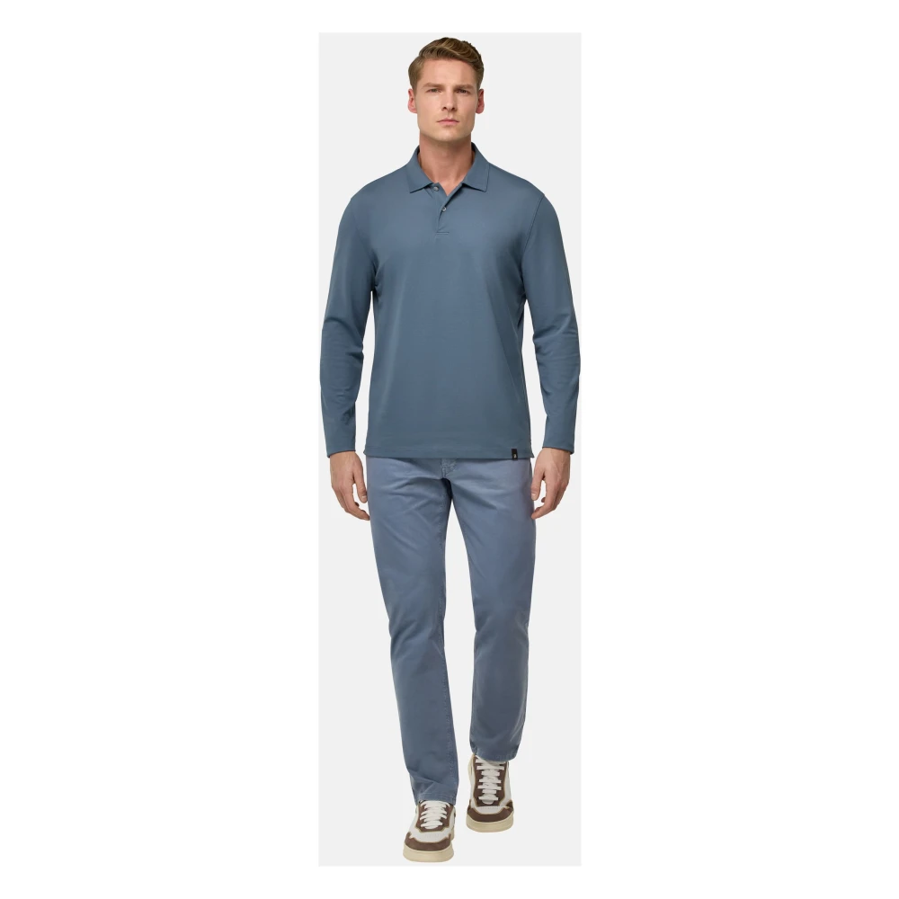 Boggi Milano Hoogwaardig Piqué Polo Shirt White Heren