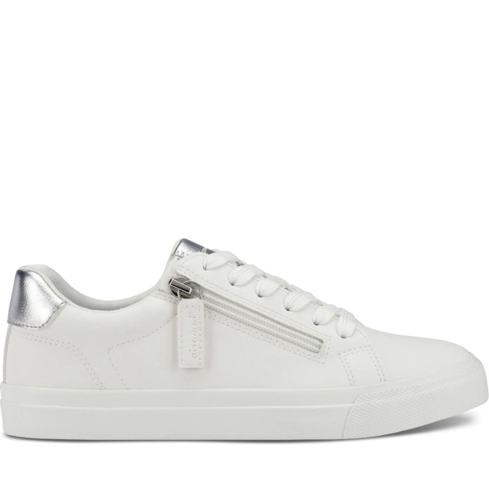 Tamaris Women's White Sneakers, 6 Uk, Trainers
