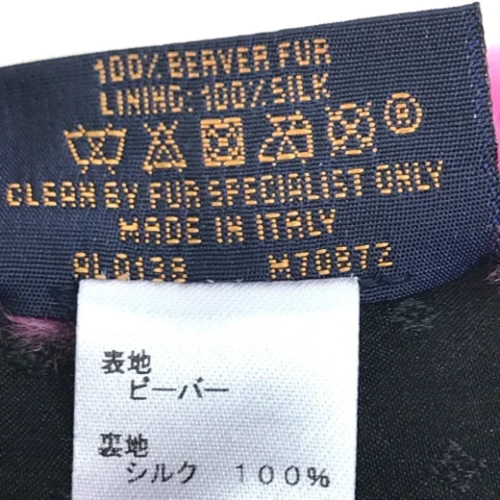 Louis Vuitton Vintage Pre-owned Fur scarves Black Dames