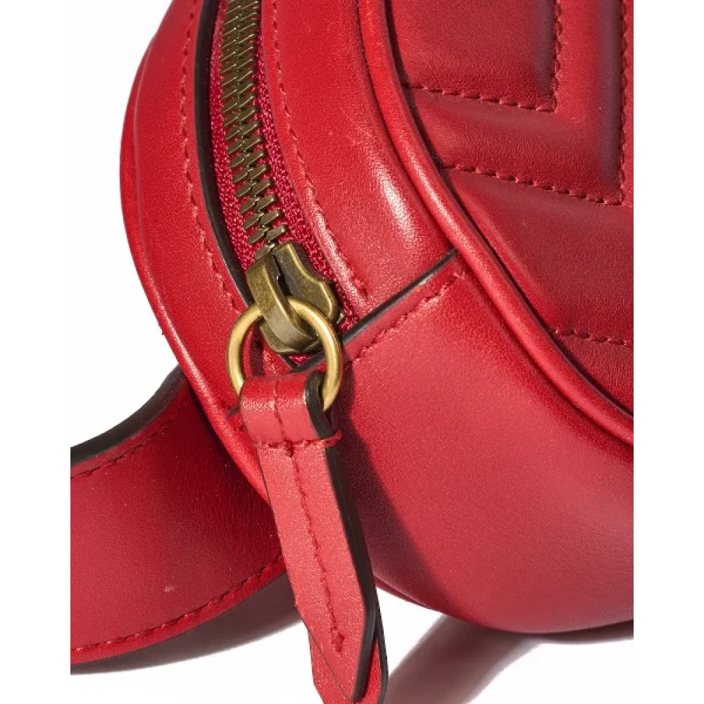 Gucci Vintage Pre-owned Fabric crossbody-bags Red Dames