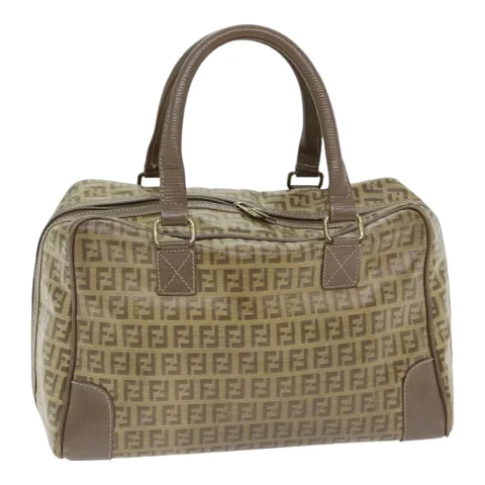 Fendi Vintage Pre-owned Canvas handbags Brown Dames