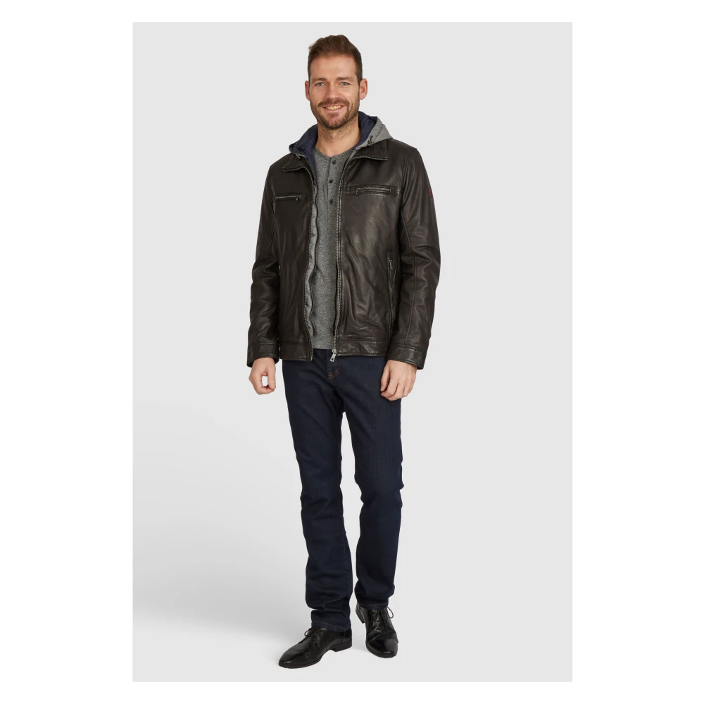 Bugatti Heren Leren Jas Aurelino Black Heren