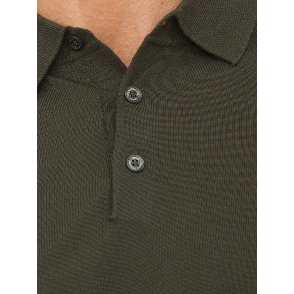 Paolo Pecora Groene Polo Shirt Green Heren