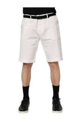 Bomull Chino Shorts med Logodetaljer