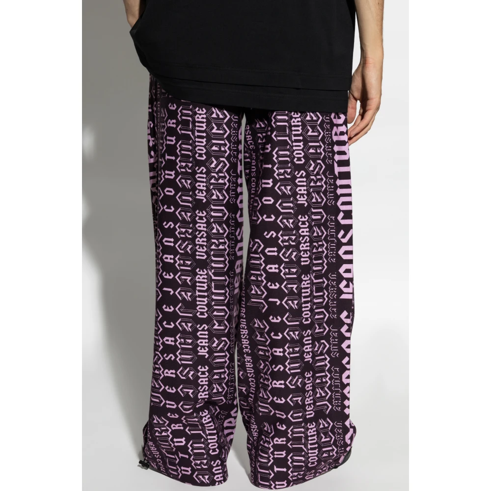 Versace Jeans Couture Sweatpants met logo Multicolor Heren