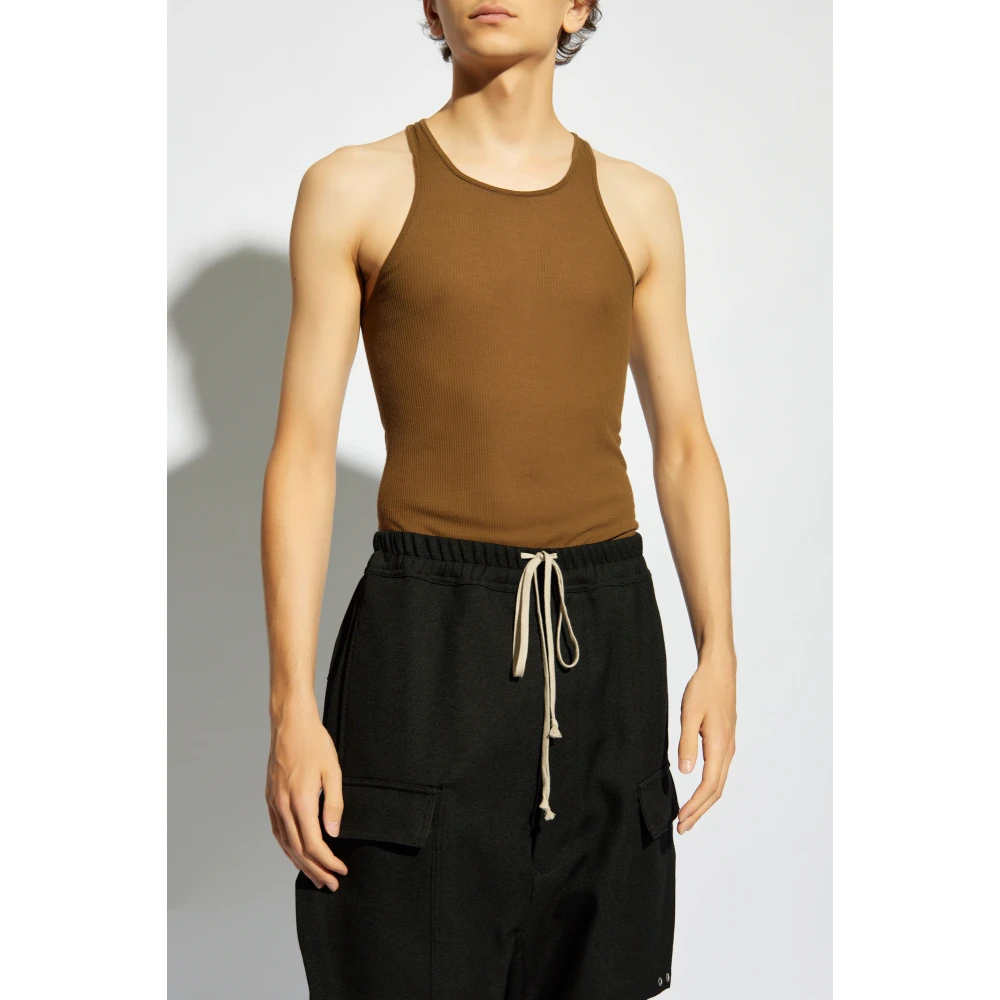 Rick Owens Basic Top Brown Heren