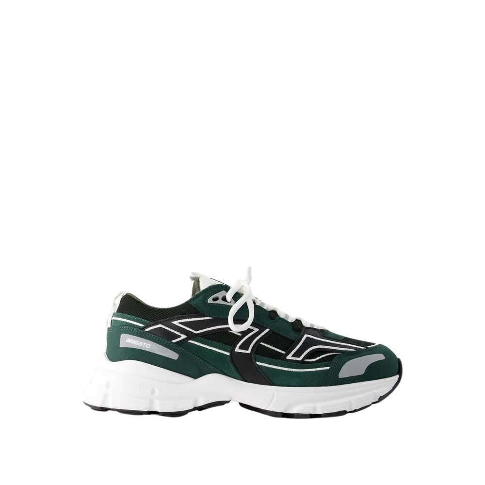 Axel Arigato /Zwarte Leren Trail Sneakers Heren Schoenen Groen