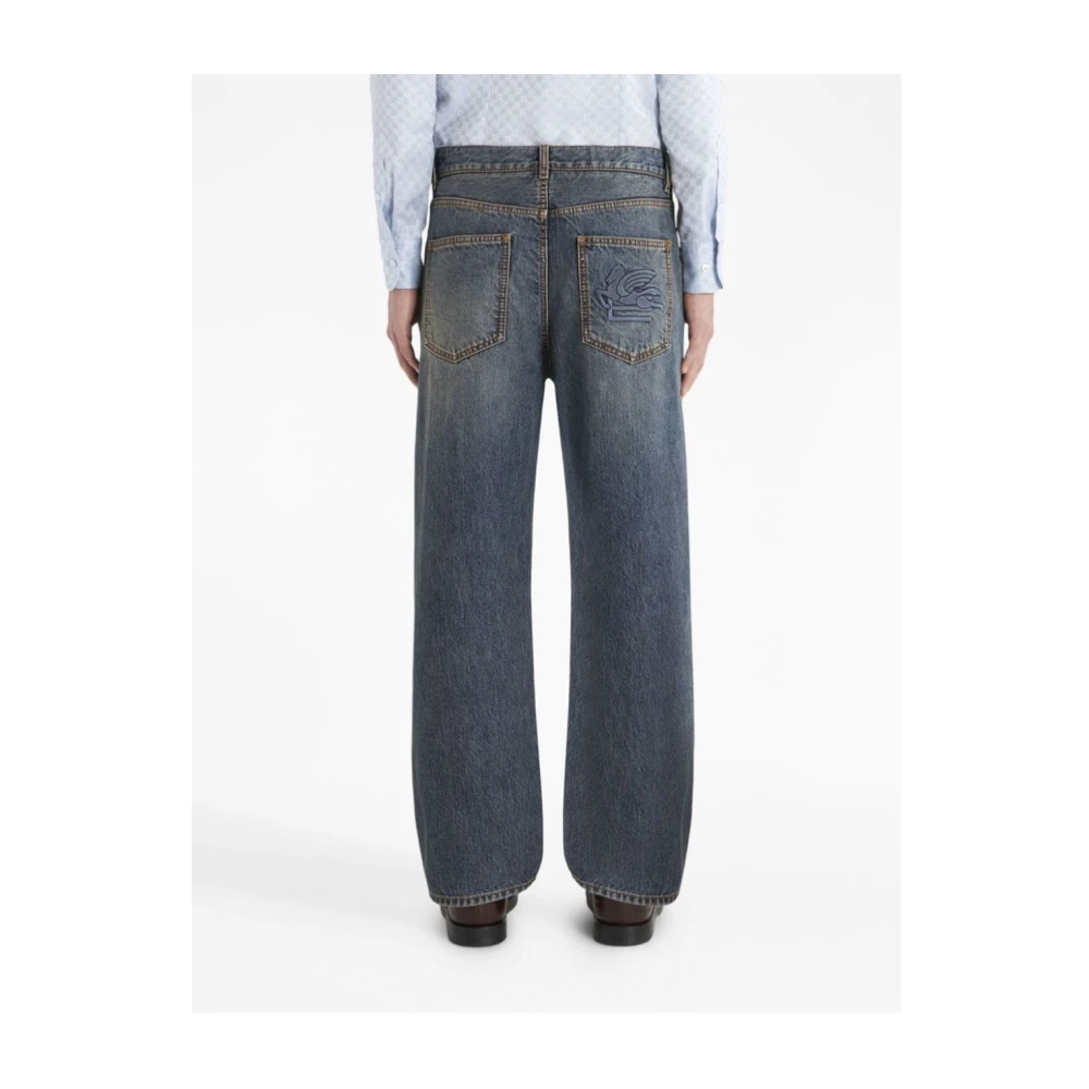 ETRO Easy Fit Jeans Blue Heren