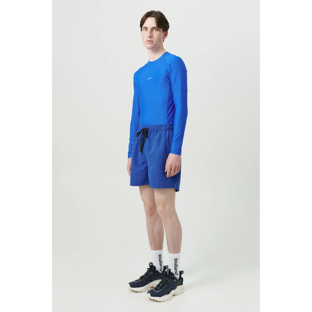 Soulland Relaxte zwemshorts met waterafstotende behandeling Blue Unisex