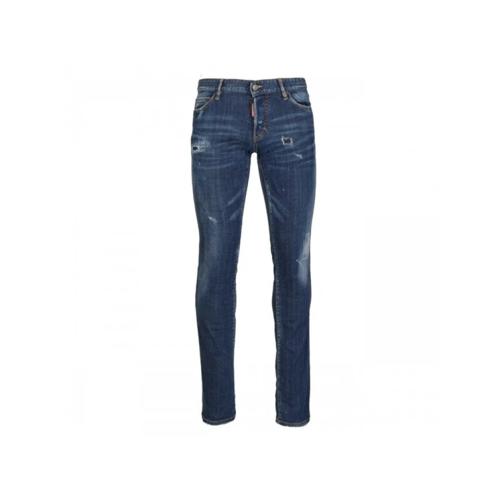 Dsquared2 Luxe Blauwe Slim Jeans Blue Heren
