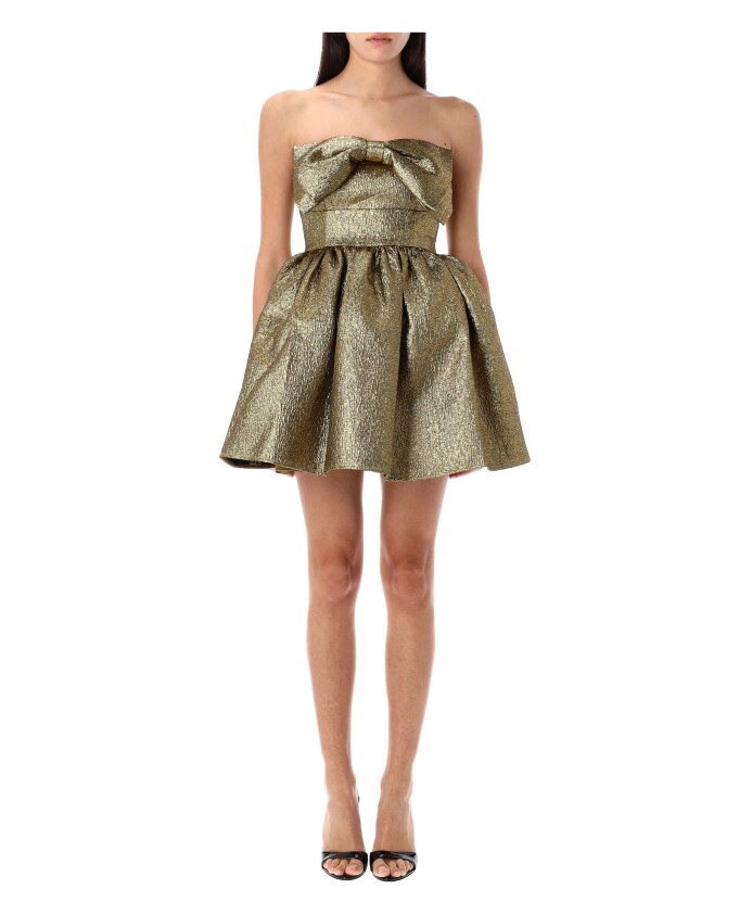 metallic-jacquard-mini-dress