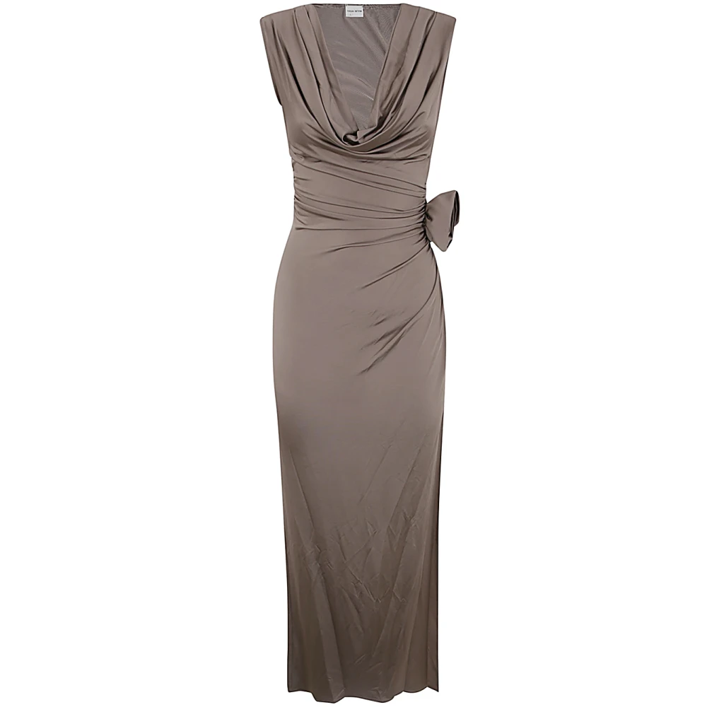 Magda Butrym Beige Jurk voor Vrouwen Brown Dames