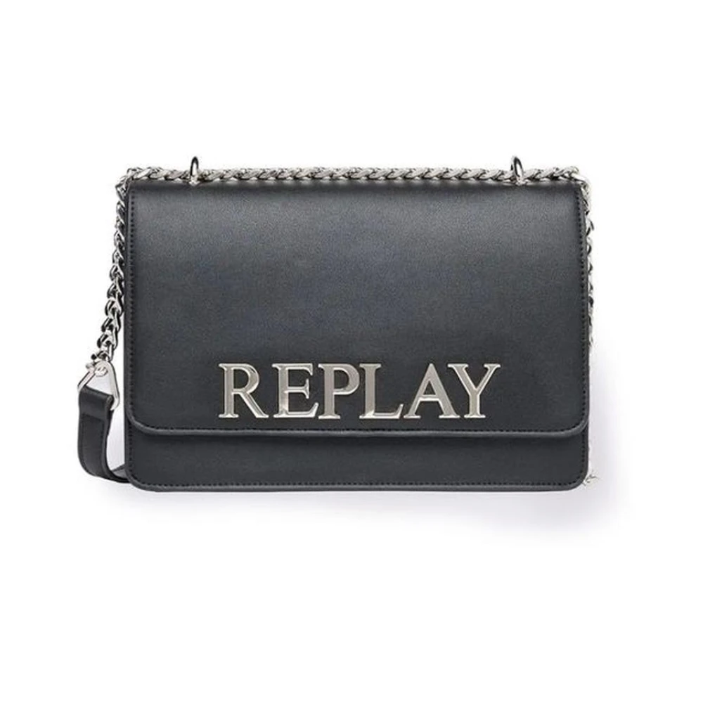 Replay Donna Nero Borse, Taglia Unica, New,