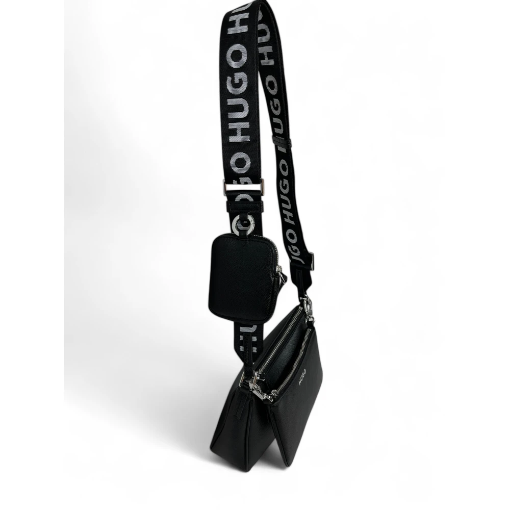 Hugo Boss Moderne Crossbody Tas Zwart Black Dames