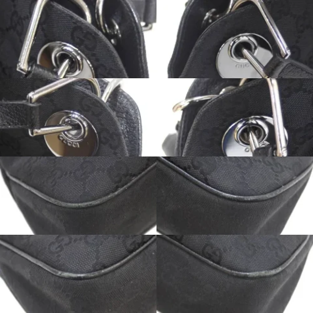 Gucci Vintage Pre-owned Fabric handbags Black Dames