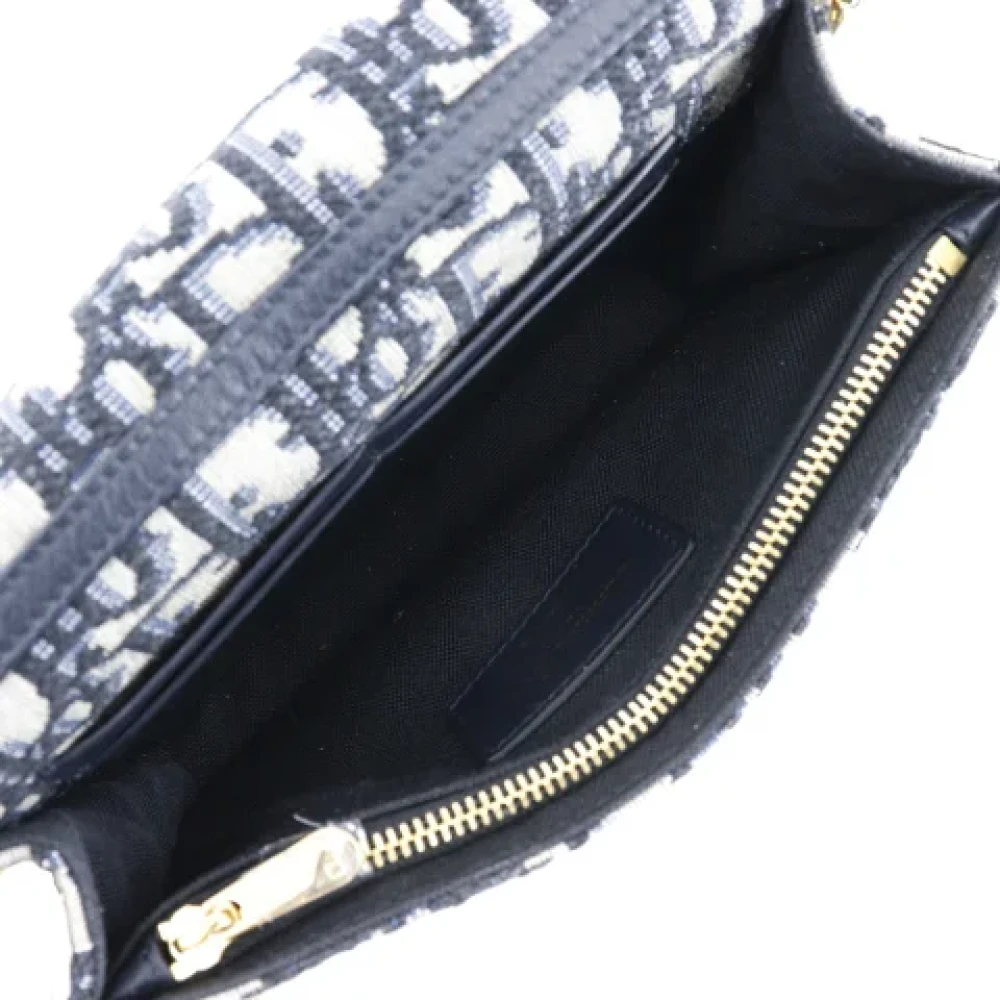 Dior Vintage Pre-owned 30 Montaigne Cross Body Bag Blue Dames