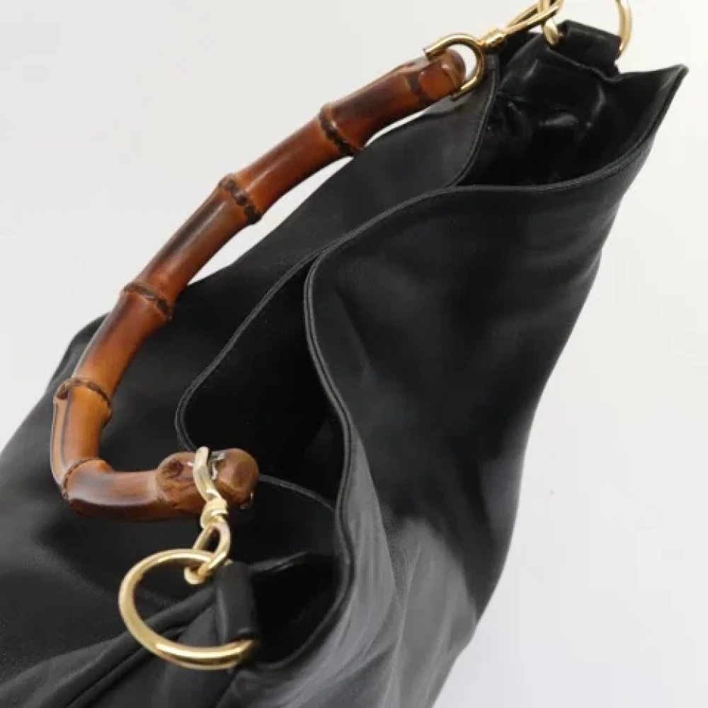 Gucci Vintage Pre-owned Leather handbags Black Dames