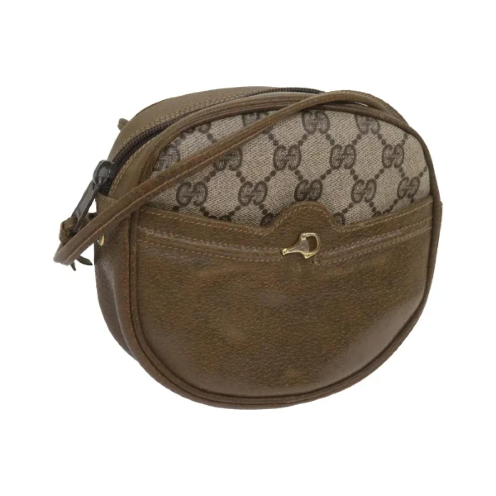 Gucci Vintage Pre-owned Canvas gucci-bags Beige Dames