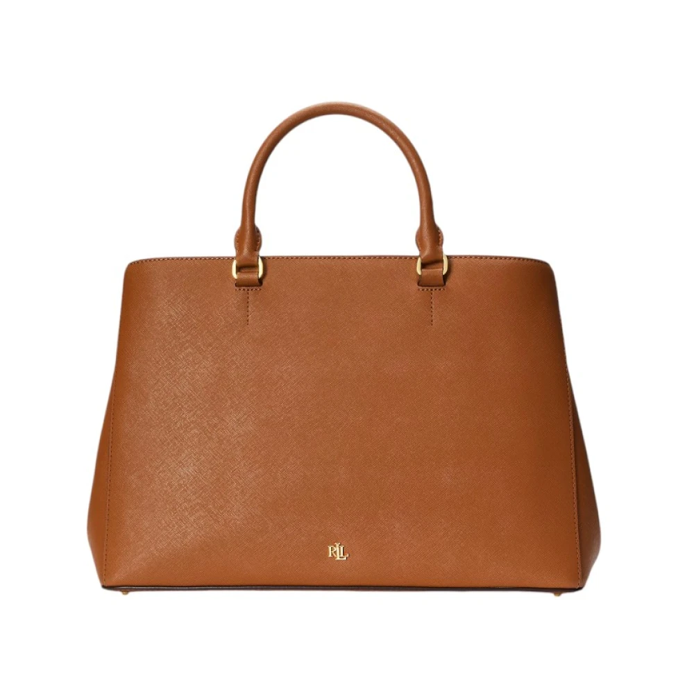 Ralph Lauren Stijlvolle Leren Tas Brown Dames
