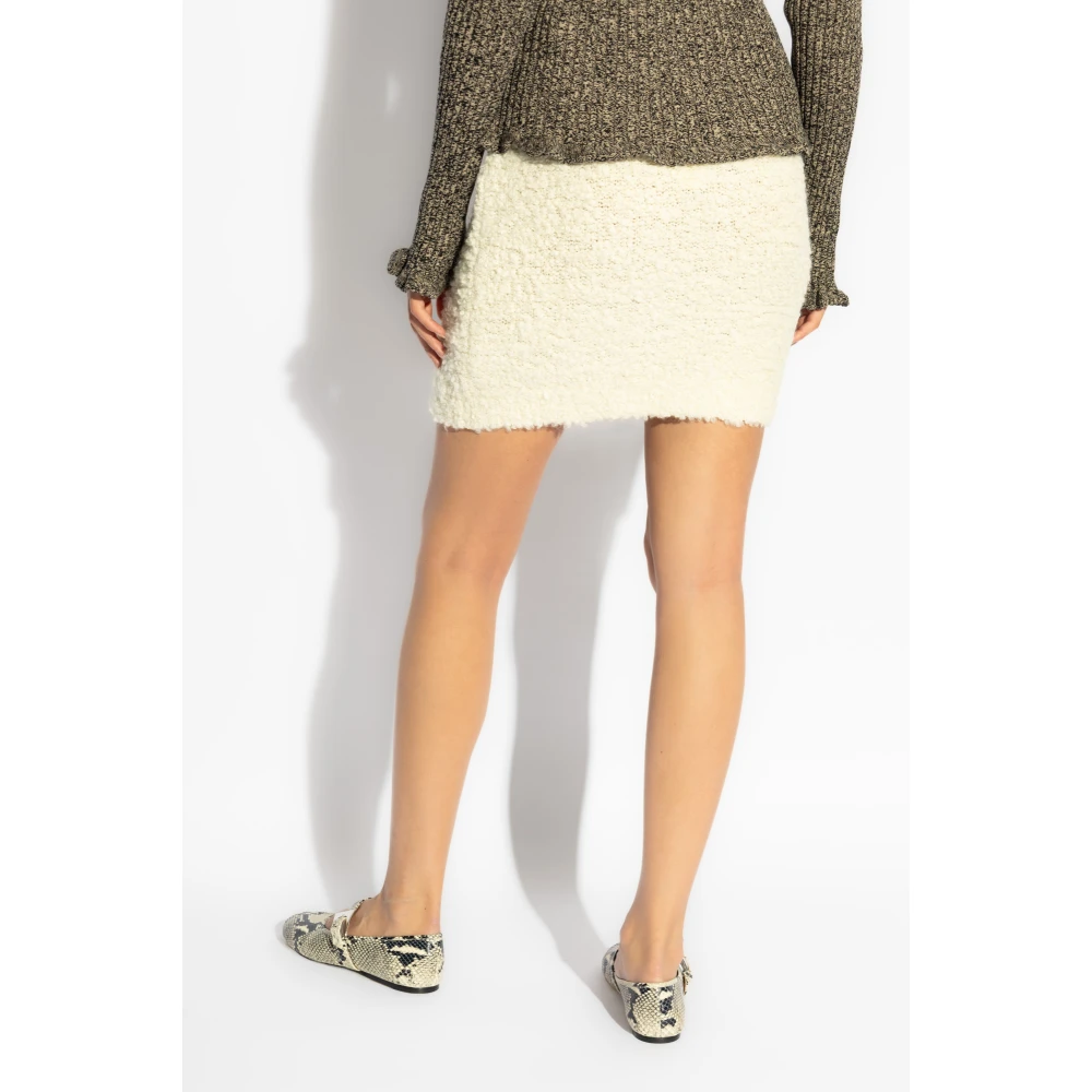 Blumarine Rok met logo Beige Dames
