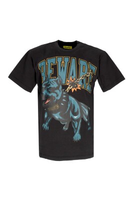 black-mens-tee-with-dog-print