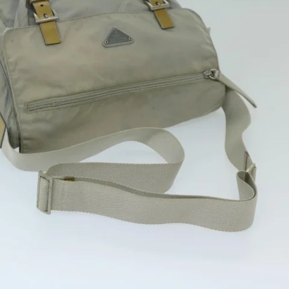 Prada Vintage Pre-owned Nylon prada-bags Gray Dames