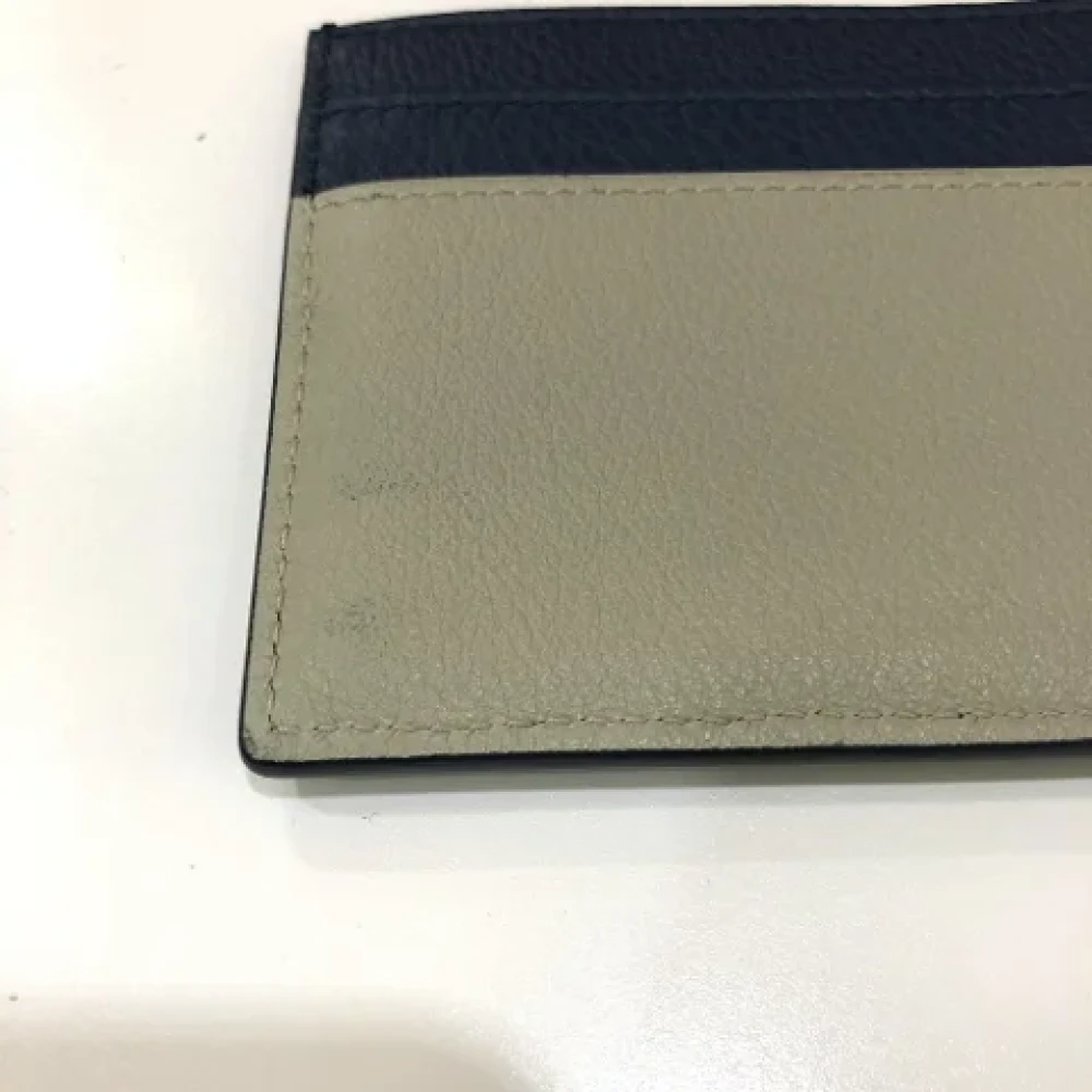 Dior Vintage Pre-owned Leather home-office Blue Heren