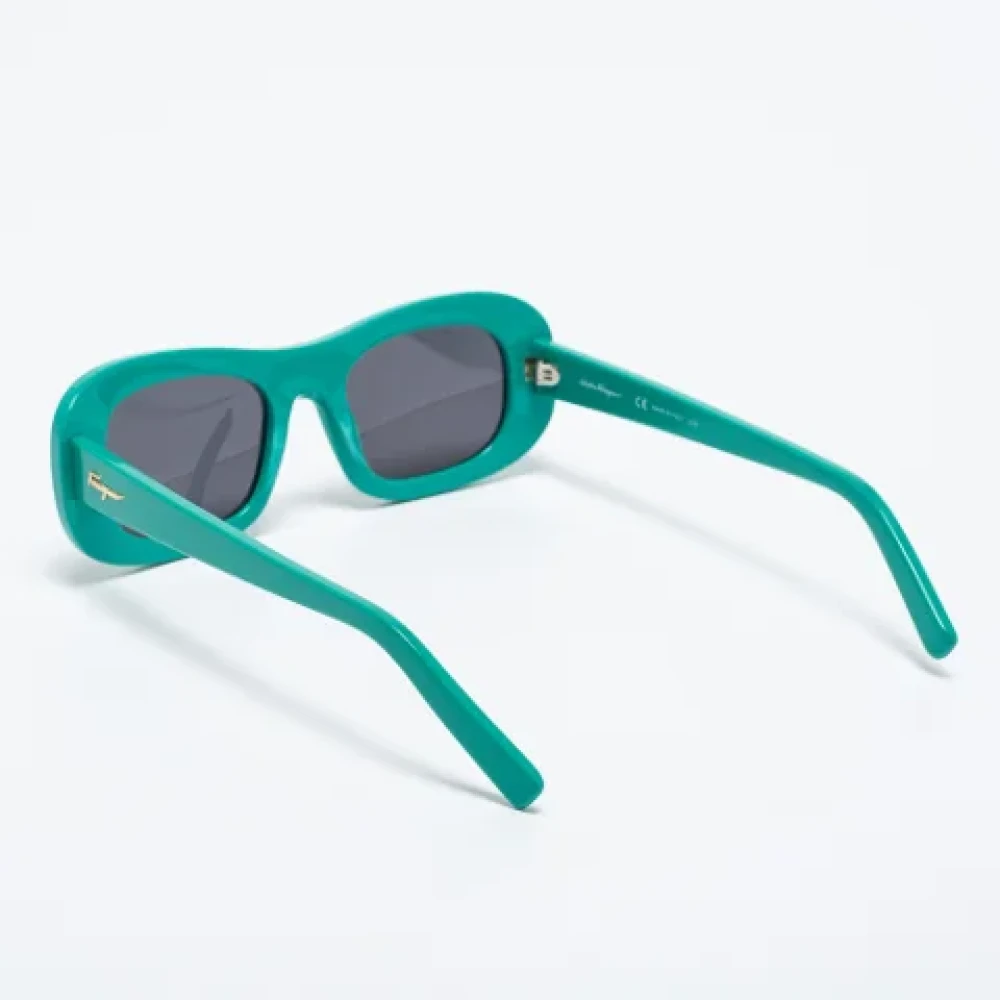 Salvatore Ferragamo Pre-owned Acetate sunglasses Green Dames