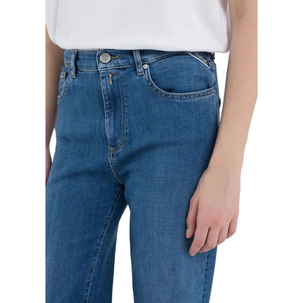 Replay Donkerblauwe Denim Jeans Blue Dames