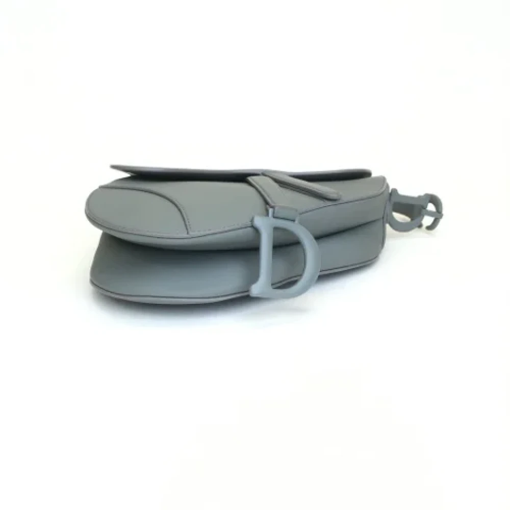 Dior Vintage Pre-owned Leather dior-bags Gray Dames