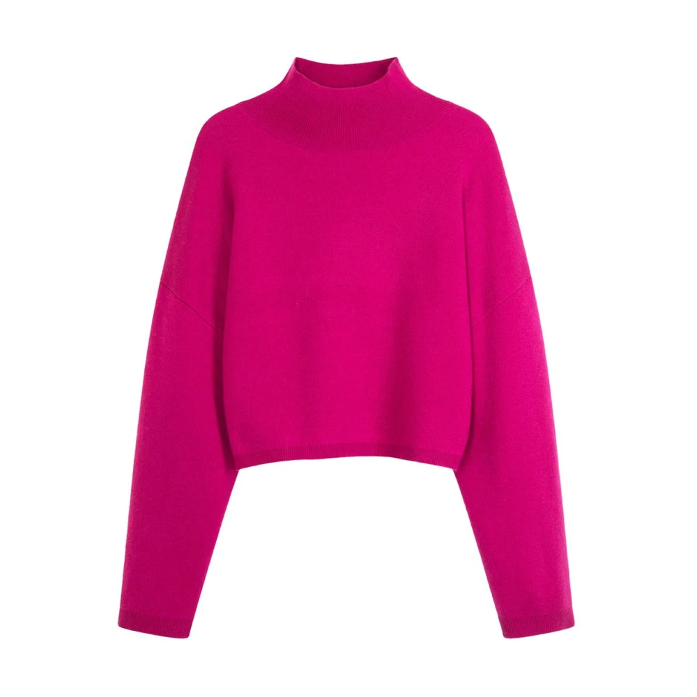 Suncoo Stijlvolle Gebreide Kleding Pink Dames
