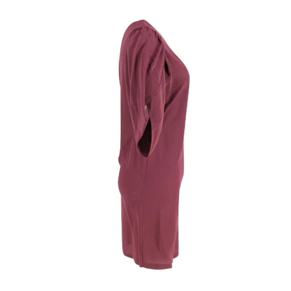 Stella McCartney Pre-owned Silk dresses Red Dames
