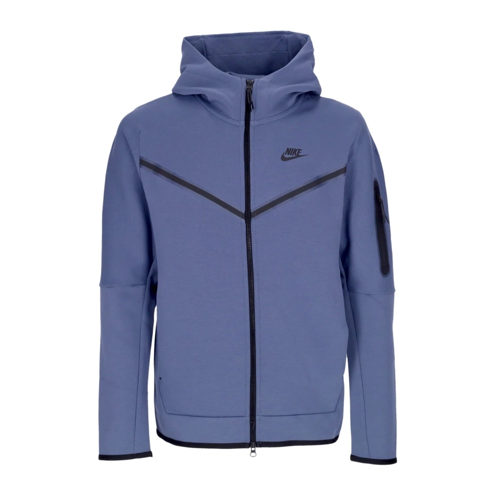 Nike Men's Blue Training Jackets, Xl, Tech Fleece Hoodie With Zip