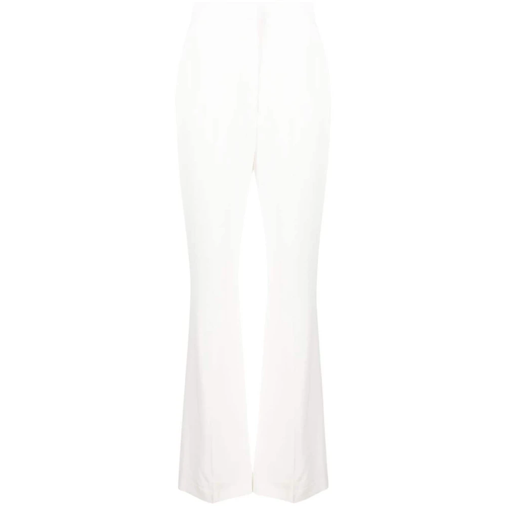 Alexander mcqueen Witte broek met hoge taille en flare White Dames