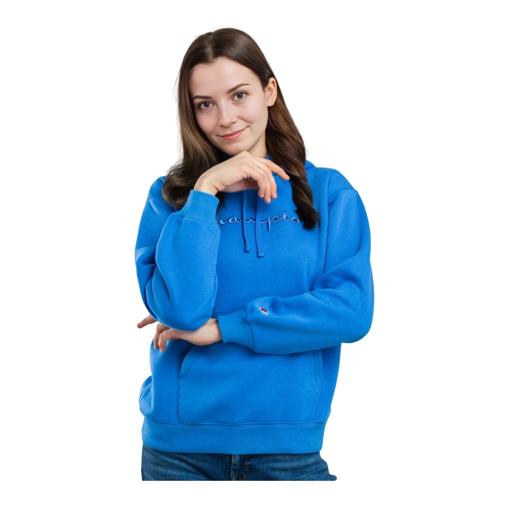 Champion Relaxed Blauwe Dames Sweatshirt Blue Dames