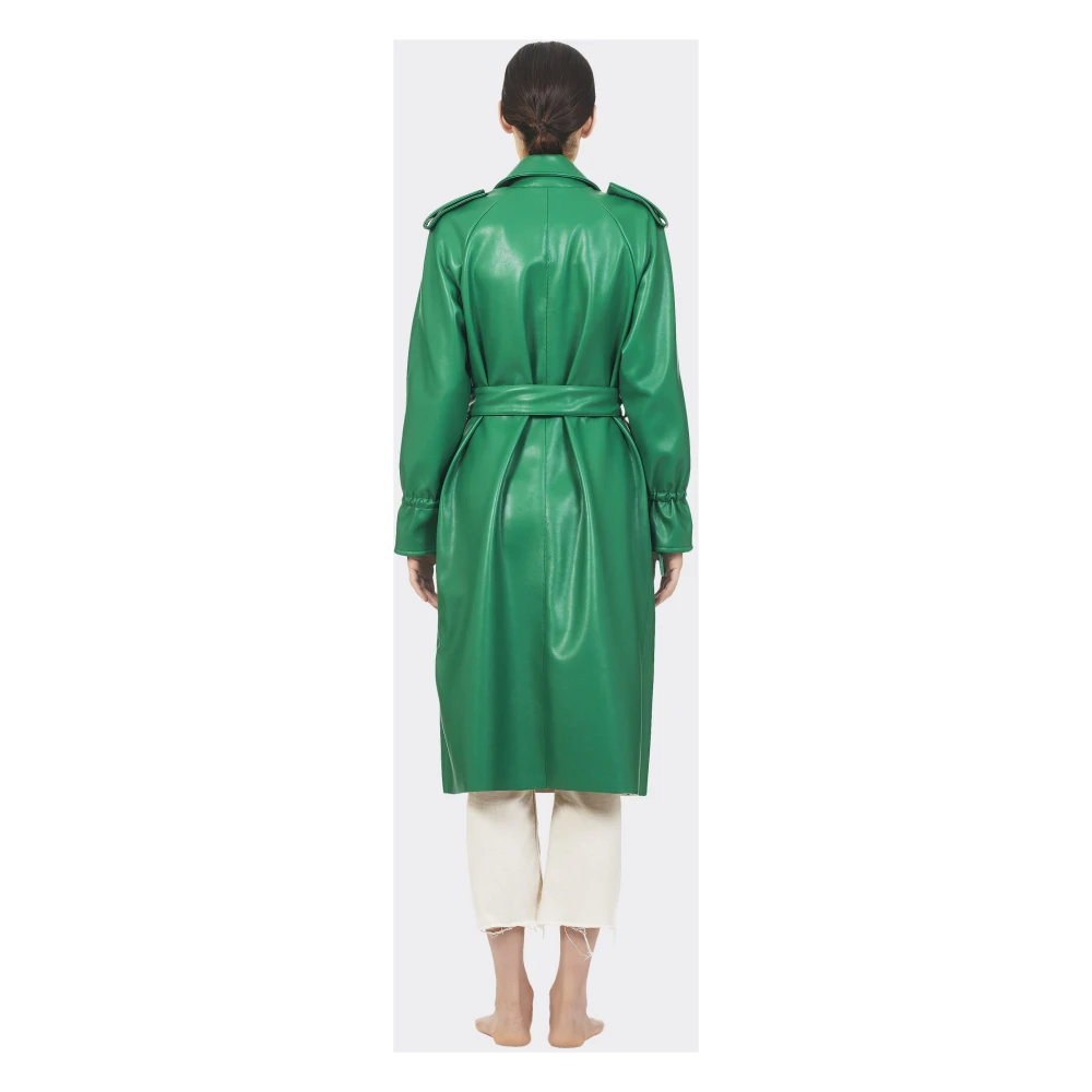 THEMOIRè Trench Coats Green Dames