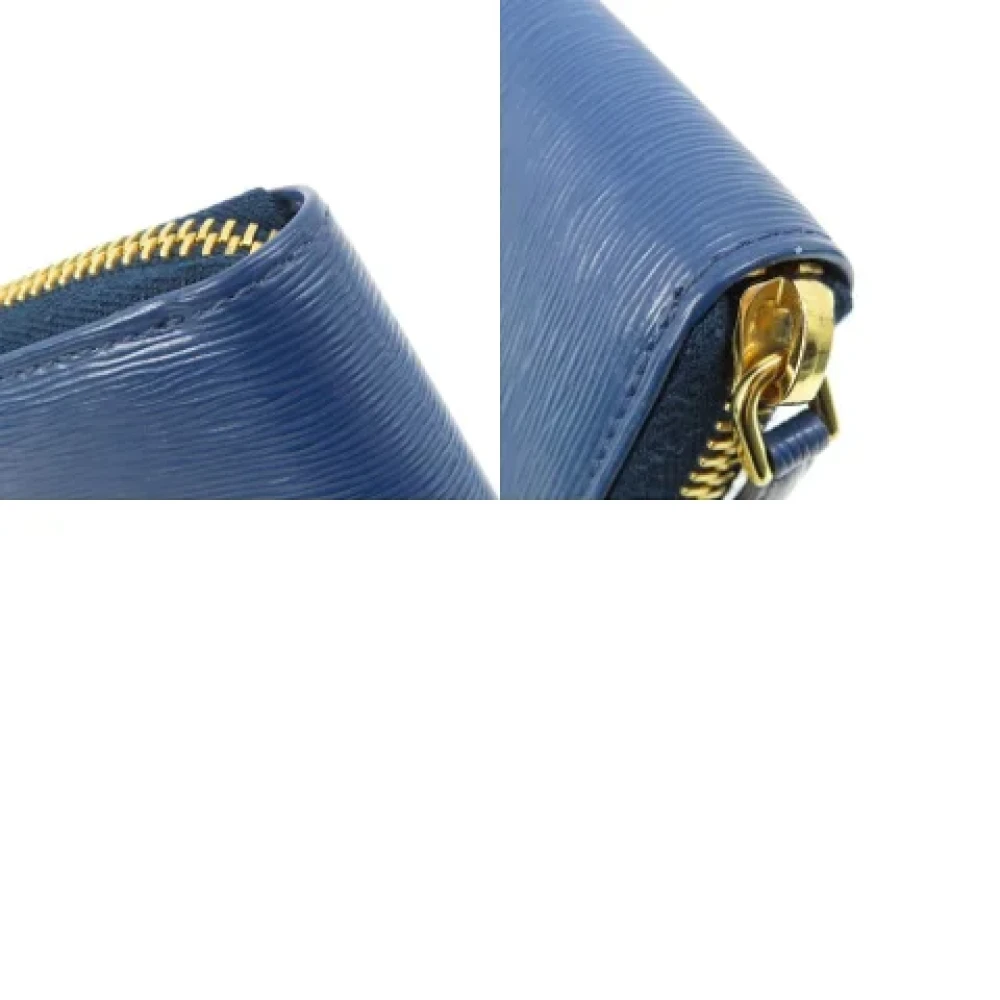 Prada Vintage Pre-owned Leather wallets Blue Dames