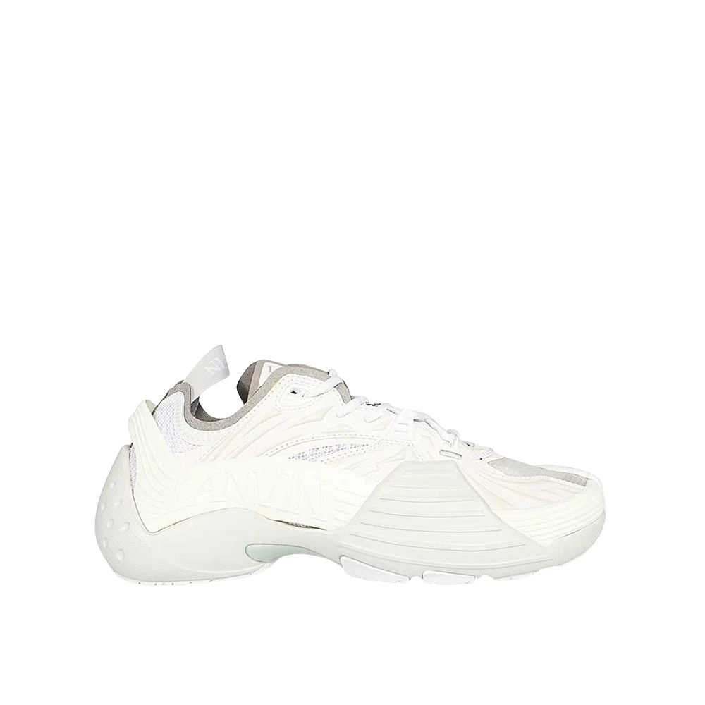 Lanvin Men's White Sneakers, 6 Uk, Polyethylene Athletic Trainers