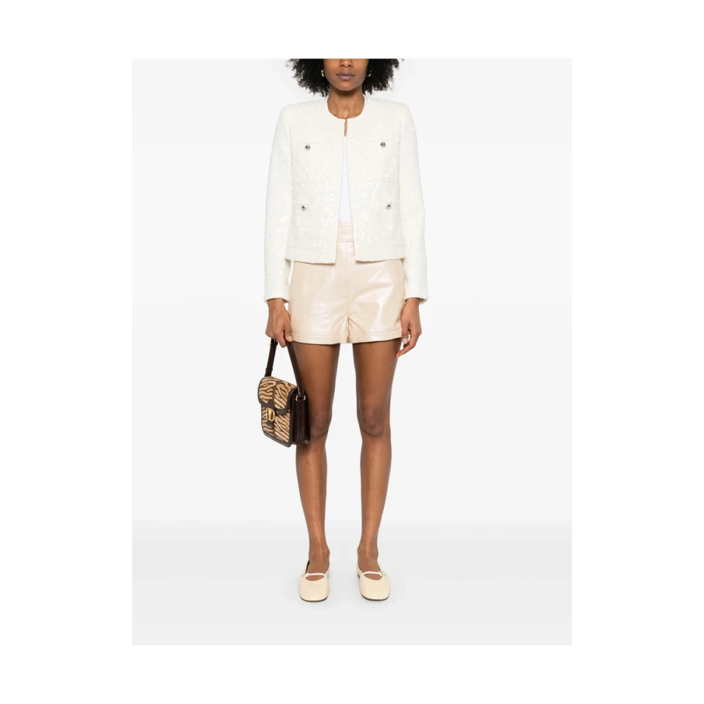 IRO Beige Iridescent Voorzak Broek Beige Dames