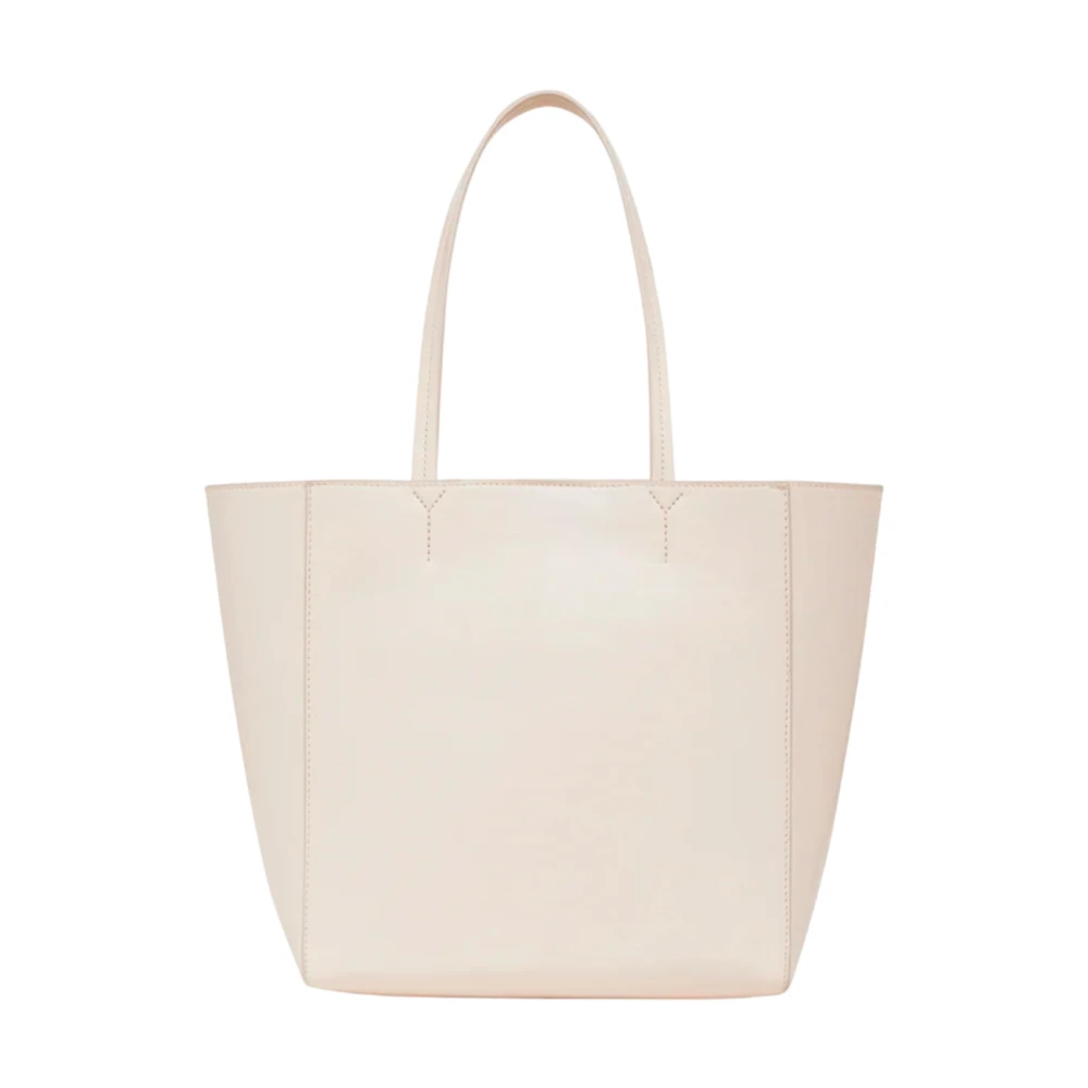 Anine Bing Women's White Geometric Shoulder Bag - Shopping Bags - One Size - Bags