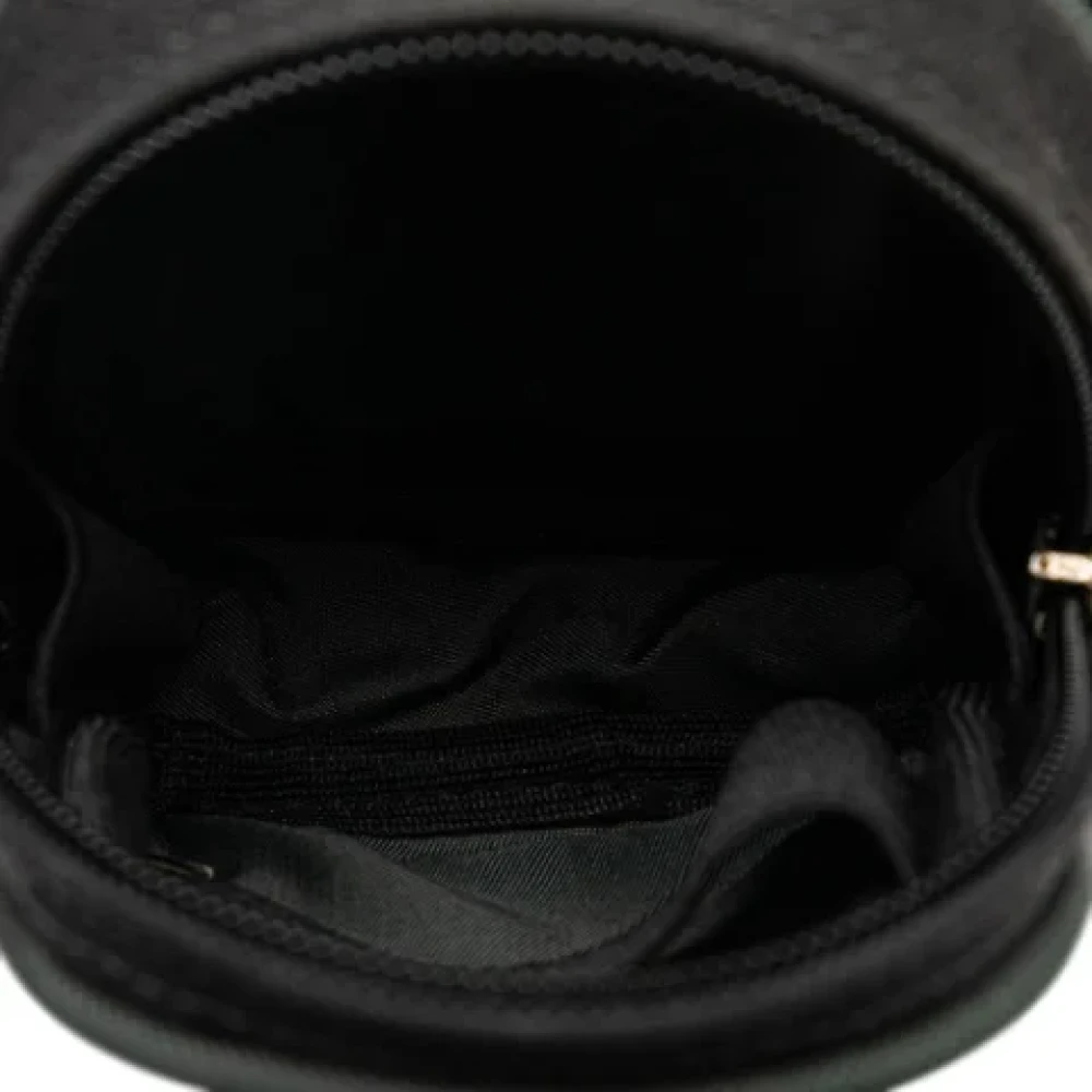 Chanel Vintage Pre-owned Canvas pouches Black Dames