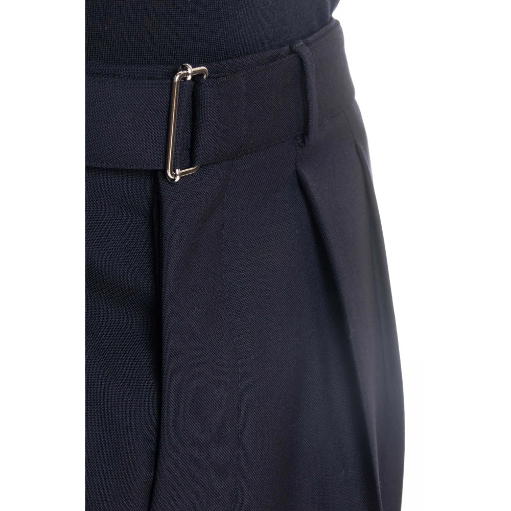 Officine Générale Blauwe Wollen Broek Pierre Model Blue Heren