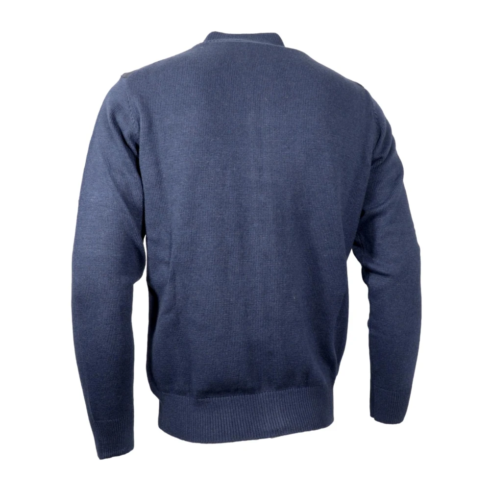 Cashmere Company Blauwe Cashmere en Wol Vest Blue Heren