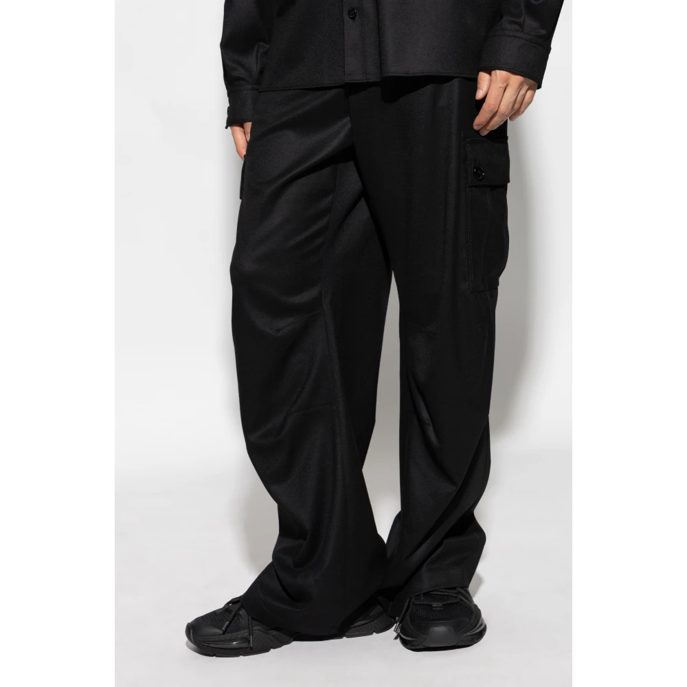 Dolce & Gabbana Wollen broek Black Heren