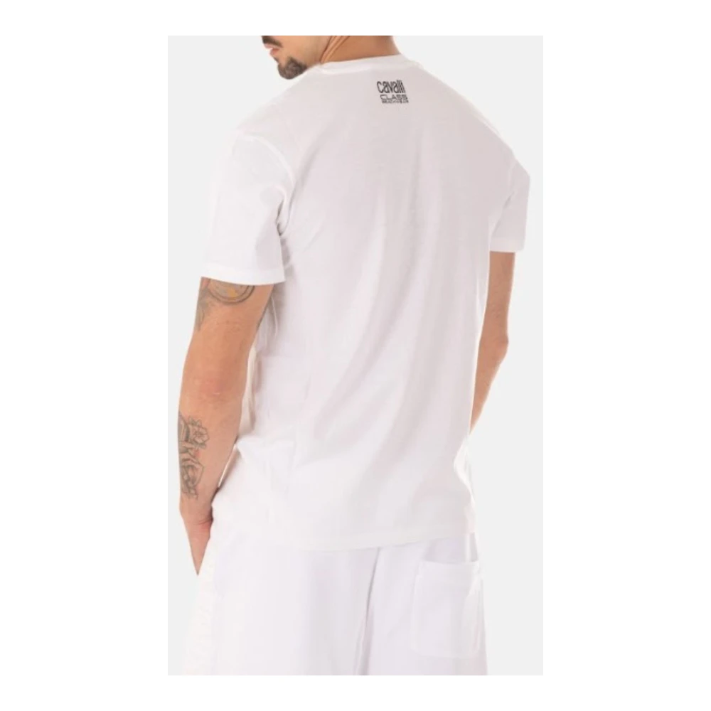 Just Cavalli Heren Logo T-shirt White Heren