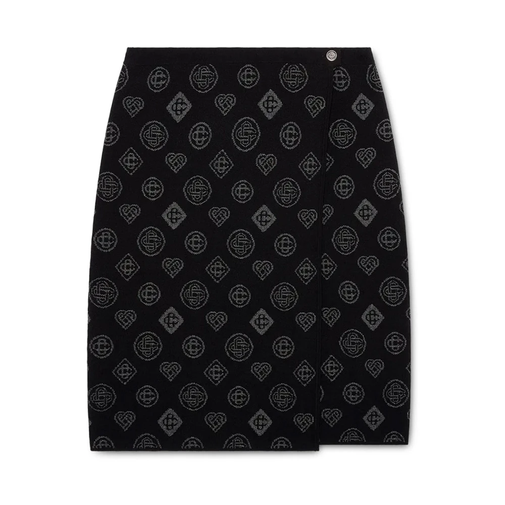 Casablanca Women's Black Short Skirts, L, Skirt